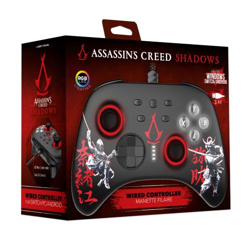 Manette Filaire PC - Assassin's Creed Shadows (Red) 