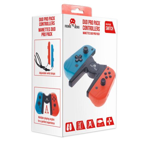 image Manettes Duo Pro Pack type JoyCon – Blue/Red