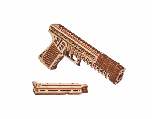 Mécanisme 3D en bois - Defenders gun - 256 pcs