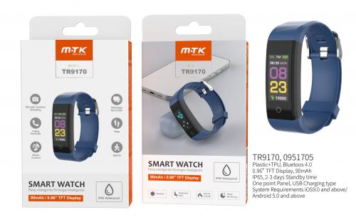 Montre connectée  - Smart Watch - 90mAh -RT9170 - Bleu