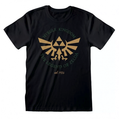 image Nintendo - T-shirt Nintendo Legend Of Zelda - Hyrule Kingdom Crest- Taille L