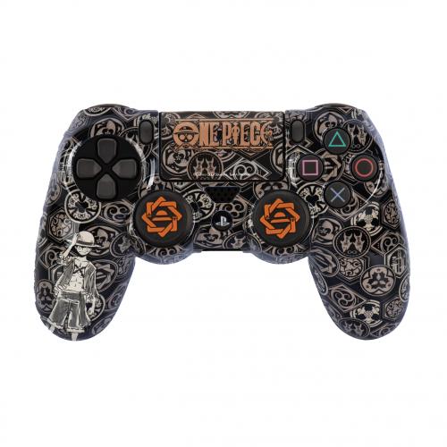 image One Piece- Coque  + Grips pour manette PS4 - Luffy