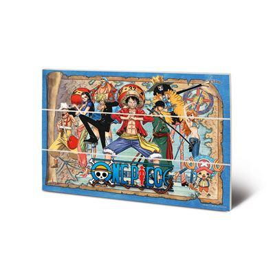 One Piece -Tableau en bois- 20X29.5cm