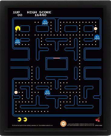 image PacMan - Poster 3d lenticulaire- labyrinthe (20x26cm)
