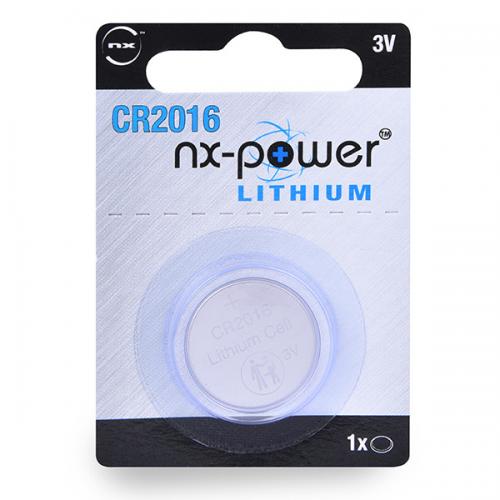 Pile bouton Lithium CR2016 3 V 80mAh x1