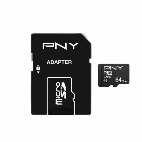 PNY performance Plus 64Go - Micro SDHC + Adaptateur