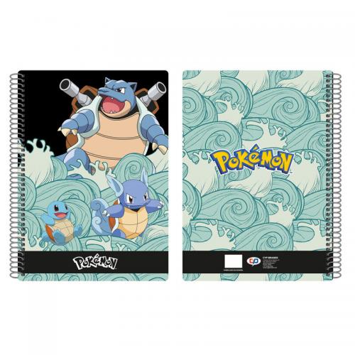 Pokémon - Cahier A4 Carrés 4mm - Carapuce Evolution