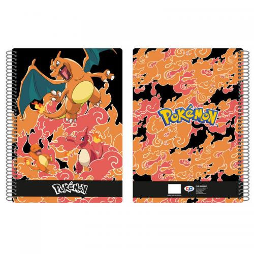 Pokémon - Cahier quadrillé A4 - Salamèche