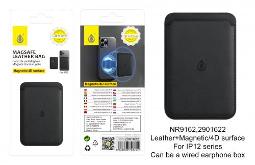 image Porte-cartes en cuir avec MagSafe pour iPhone 12 -NR9162 - N
