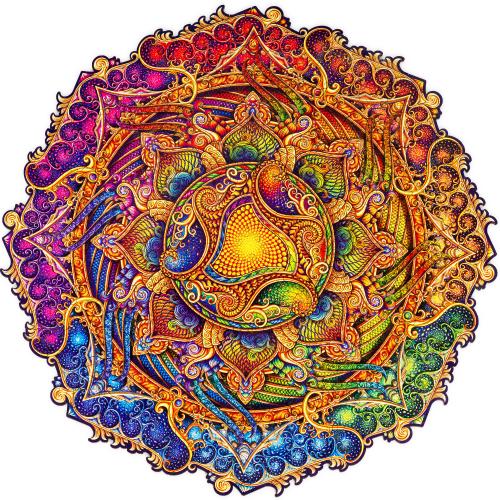 image Puzzle en bois – Mandala Abondance inépuisable – Taille L (350 pcs)