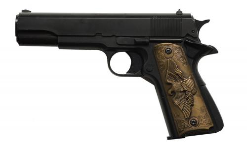 image Réplique pistolet GNB à gaz 1911 BLACK 0,5J HG-122B