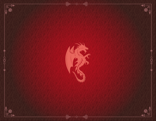 Tapis de Jeu Neoprene 90 x 70 cm Dragon Rouge Grenat