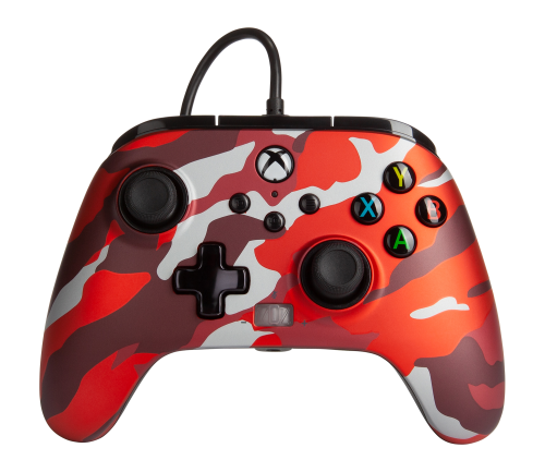 image Xbox Series X/S- Manette Filaire - Camouflage rouge métalli