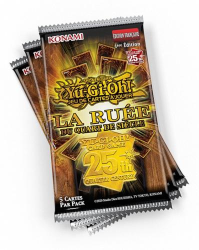 Yu-Gi-Oh! JCC – FR Pack de 3 Boosters La Ruée du Quart de Siècle (Blister cartonn